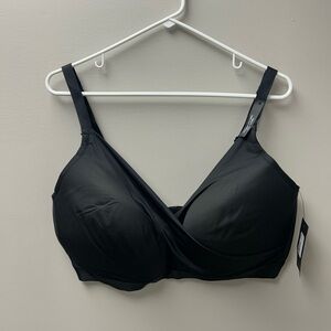 Addition Elle Women’s Black Wireless T-Shirt Bra‎